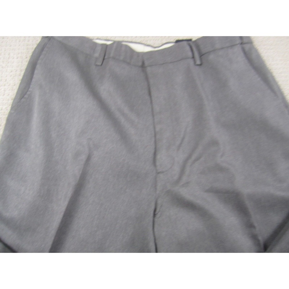 Puritan Pants Mens 36 Gray Flat Front Chino Dress Pant Straight Casual 36x32 - Picture 2 of 7